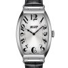 Tissot Heritage Porto Quartz Silver Dial Black Alligator Leather Watch, 42.45mm