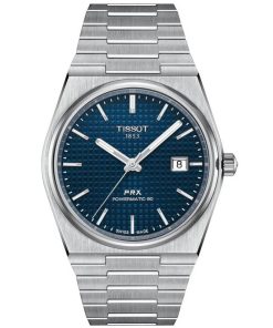 Tissot PRX Powermatic 80 Automatic Blue Dial Stainless Steel Bracelet Watch, 39.5mm