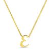Roberto Coin 18K Small Script Initial &apos;E&apos; Pendant