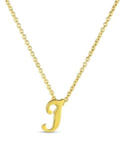 Roberto Coin 18K Small Script Initial &apos;I&apos; Pendant