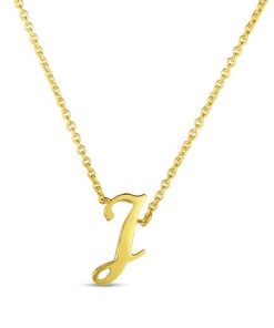 Roberto Coin 18K Small Script Initial &apos;J&apos; Pendant