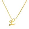 Roberto Coin 18K Small Script Initial &apos;L&apos; Pendant