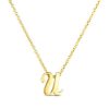 Roberto Coin 18K Small Script Initial &apos;U&apos; Pendant