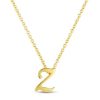 Roberto Coin 18K Small Script Initial &apos;Z&apos; Pendant