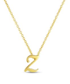 Roberto Coin 18K Small Script Initial &apos;Z&apos; Pendant