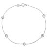 Roberto Coin 18kt White Gold 5 Station Diamond Bracelet