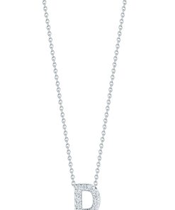 Roberto Coin 18K Love Letter &apos;D&apos; Pendant With Diamonds