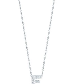 Roberto Coin 18K Love Letter &apos;F&apos; Pendant With Diamonds