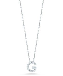Roberto Coin 18K Love Letter &apos;G&apos; Pendant With Diamonds