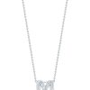 Roberto Coin 18K White Gold Love Letter &apos;M&apos; Pendant With Diamonds