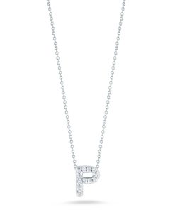 Roberto Coin 18K Love Letter &apos;P&apos; Pendant With Diamonds