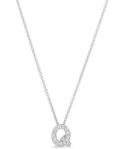 Roberto Coin 18K Love Letter &apos;Q&apos; Pendant With Diamonds