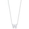 Roberto Coin 18K Love Letter &apos;W&apos; Pendant With Diamonds