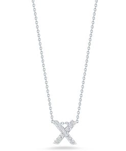 Roberto Coin 18K Love Letter &apos;X&apos; Pendant With Diamonds
