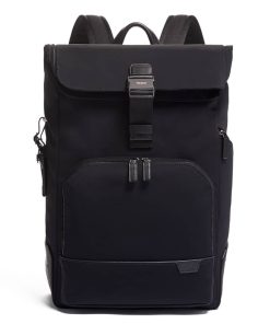 TUMI Harrison Black Osborn Roll Top Backpack