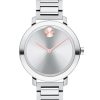 Movado BOLD Evolution Silver-Tone Metallic Dial & Link Bracelet Watch, 34mm
