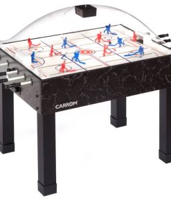 Carrom Super Stick Black Marble Hockey Game Table