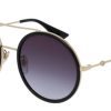 Gucci Round Gold GG0061S Gradient Sunglasses, 56mm