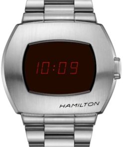 Hamilton American Classic PSR Digital Black Dial Stainless Steel Watch, 40.8mm x 34.7mm