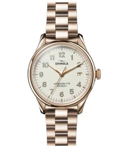 Shinola The Vinton Ivory Dial Watch, 38mm