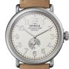 Shinola The Runwell 47mm Ivory Matte Dial Stainless Steel Mens Watch