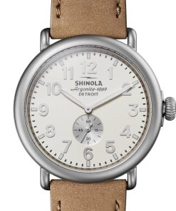 Shinola The Runwell 47mm Ivory Matte Dial Stainless Steel Mens Watch