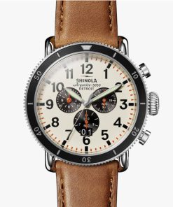 Shinola The Runwell Sport Chrono 48mm Cream Dial Mens Watch