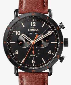 Shinola The Canfield Sport 45mm Black Matte Velvet Dial Mens Watch