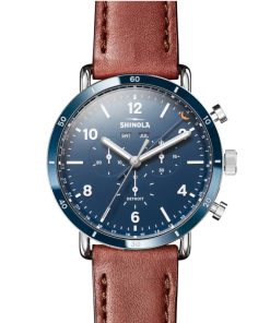 Shinola The Canfield Sport 45mm Midnight Blue Dial Mens Watch
