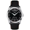 Tissot Couturier Quartz Powermatic 80 Black Dial Cow Leather Watch, 39mm