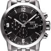Tissot PRC 200 Automatic Chronograph Black Dial Stainless Steel Watch, 44mm