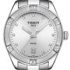 Tissot PR 100 Sport Chic Silver Dial w/ Diamonds & Stainless Steel Bracelet Watch, 36mm