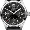 Hamilton Khaki Field Day Date Auto Black Dial & Leather Watch, 42mm
