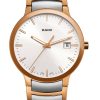 Rado Centrix Quartz White Dial Two-Tone Watch, 38mm