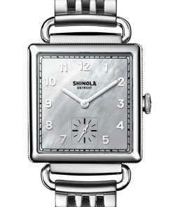 Shinola The Cass Mother-of-Pearl Dial Stainless Steel Watch, 28mm