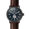 Shinola The Runwell Midnight Blue Dial Cattail Grizzly Watch, 47mm
