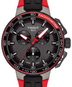 Tissot T-Race Cycling Vuelta Collection Black And Red Watch, 45mm