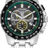 Citizen Promaster MX Black Dial Stainless Steel Watch, 43mm