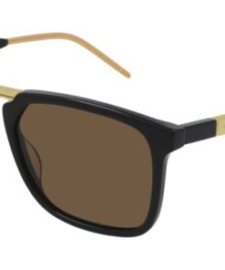 Gucci GG0842S Rectangle Sunglasses, Brown Lenses, 56mm