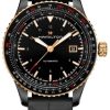 Hamilton Khaki Aviation Converter Auto Black Dial & Leather Strap Watch, 42mm