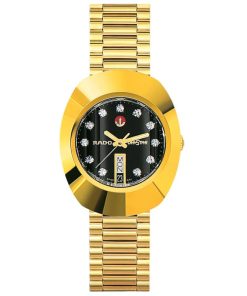 Rado The Original Automatic DiaStar Black Dial Stainless Steel Watch, 35mm