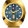 Rado The Original Automatic Blue Dial Gold-Tone Stainless Steel Watch, 35mm
