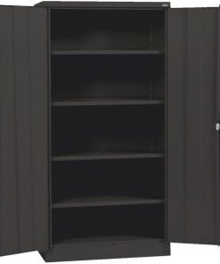 Edsal 4-Shelf Black Storage Cabinet