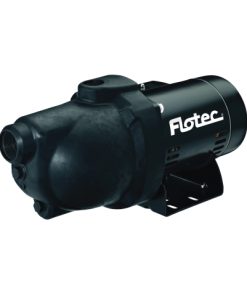 Flotec FP4032 Jet Pump, 9.6/19.2 A, 115/230 V, 1 hp, 1-1/4 in Suction, 1 in Discharge Connection, 25 ft Max Head, 18 gpm
