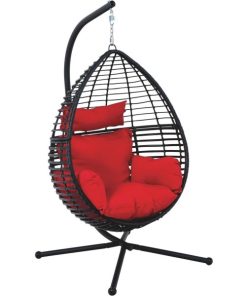 Dura Soleil Lucerne Red Olefin Hanging & Standing Chair