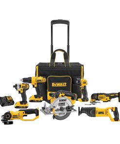 20V MAX Cordless 7-Tool Combo Kit With Large Rolling Contractor Bag