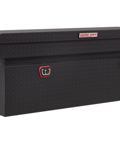 Weather Guard Saddle Truck Tool Box Aluminum Full Deep Textured Matte Black
