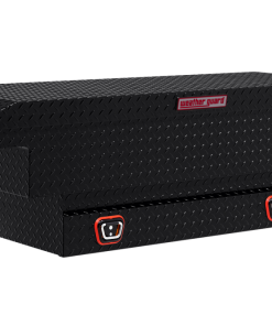 Weather Guard Saddle Truck Tool Box Aluminum Compact Low Profile Black