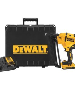 DEWALT 20 Volt MAX XR Lithium-Ion 16-Gauge 2-1/2 In. Angled Cordless Finish Nailer Kit