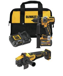 20V MAX* 1/2 in. Brushless Cordless Hammer Drill/Driver and 20V MAX* 4-1/2-5" Angle Grinder with FLEXVOLT ADVANTAGE? Kit